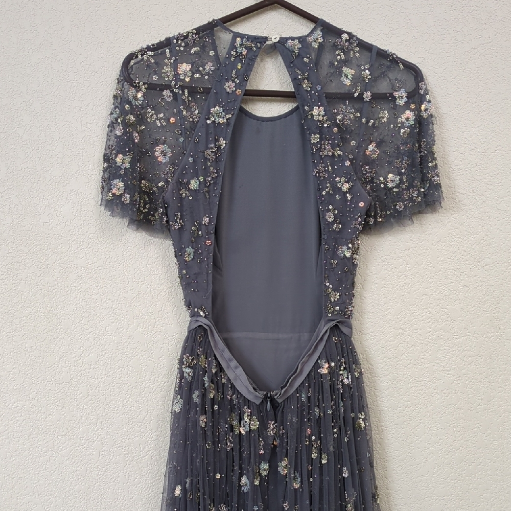 Needle & Thread Blue Embellished Maxi Dress - Picture 4 of 8